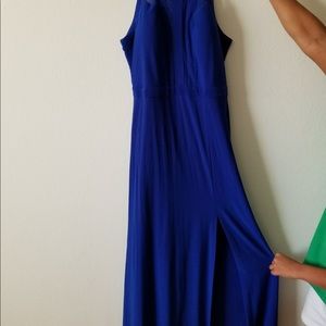 Royal blue long dress